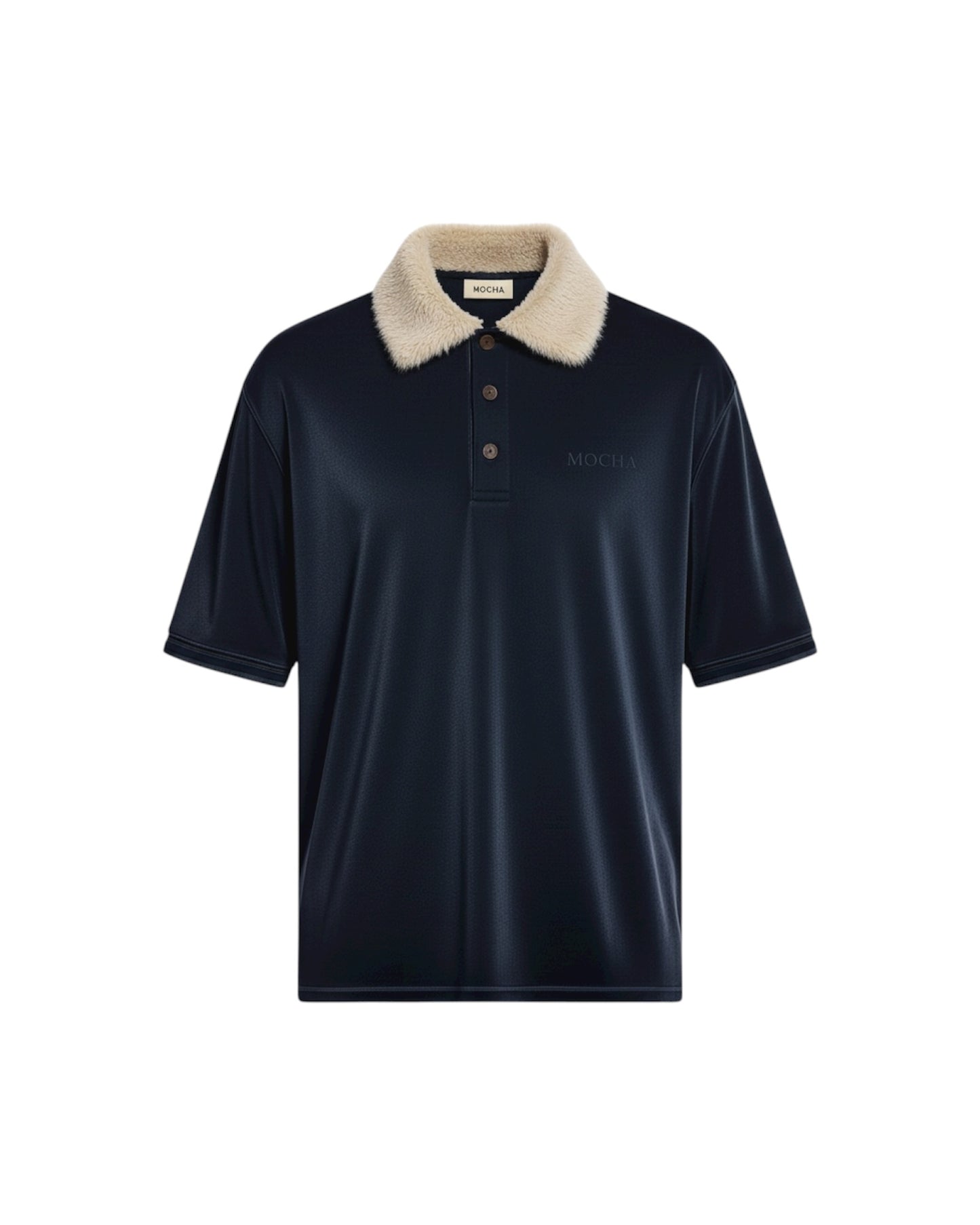 The Alpine Faux-Fur Collar Polo.