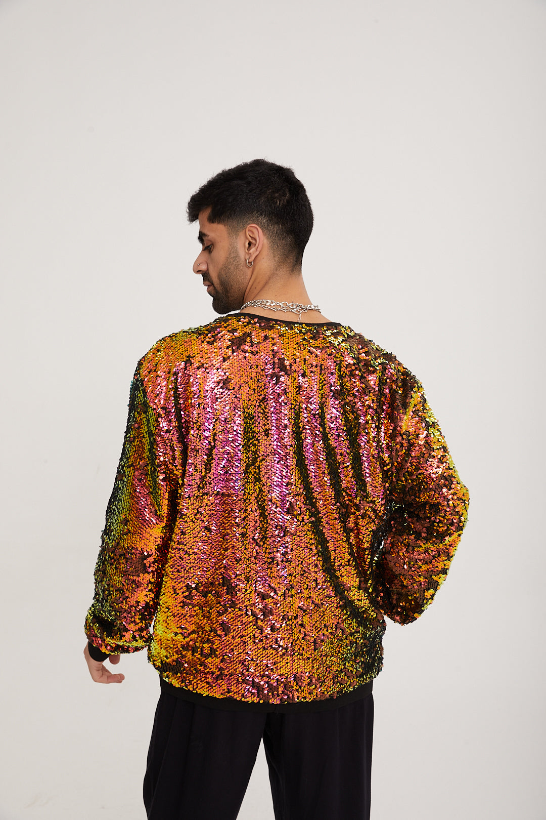 Multi-Color sequined BOMBER JACKET